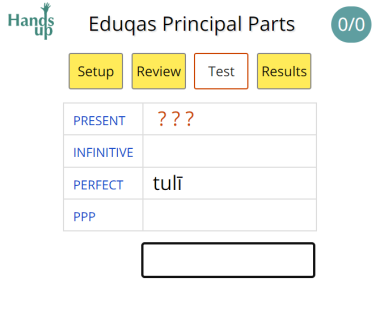 Eduqas principal parts control trainer